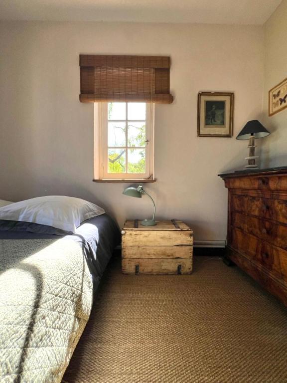 Postel nebo postele na pokoji v ubytování Chambres d'Hôtes Manoir Du Chêne
