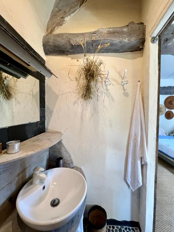 Koupelna v ubytování Chambres d'Hôtes Manoir Du Chêne