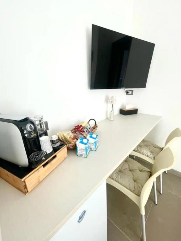 TV a/nebo společenská místnost v ubytování Biscotti s room