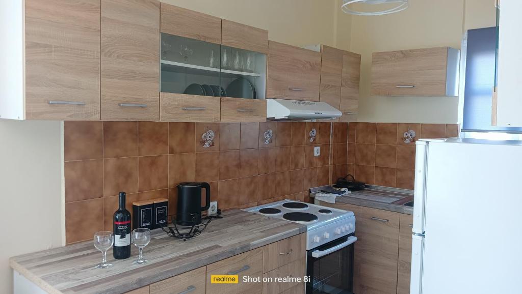 Kuchyň nebo kuchyňský kout v ubytování Casa Maria Sidari