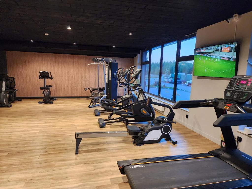 Posilňovňa alebo fitness centrum v ubytovaní Aqua Polanki B 209 Kołobrzeg