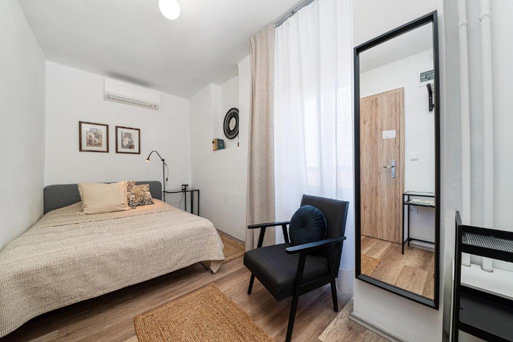 Postel nebo postele na pokoji v ubytování BLAHA ROOMS