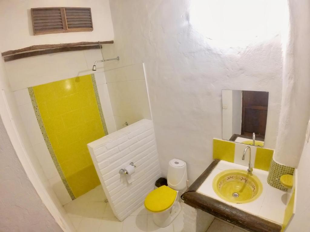 Koupelna v ubytování La Casa Del Toche Barichara