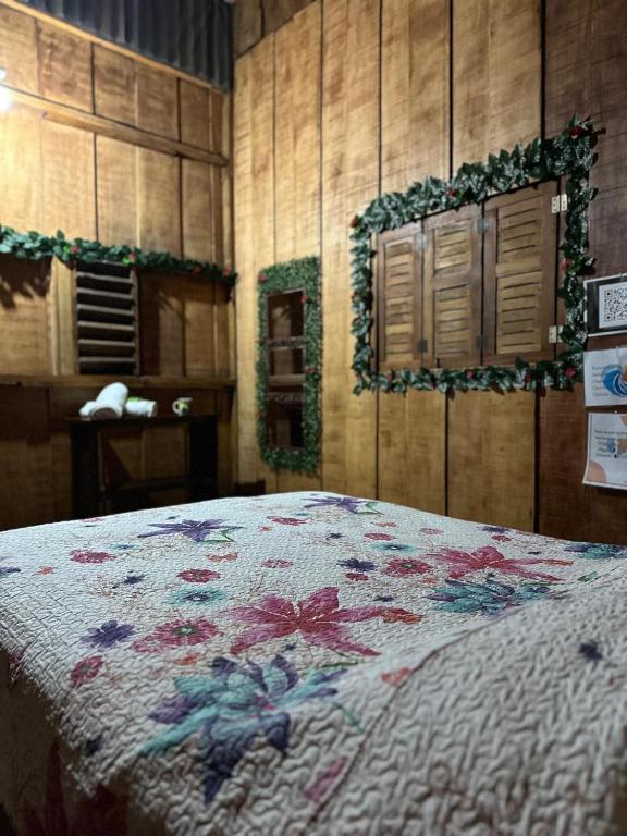 Postel nebo postele na pokoji v ubytování Hostel Rústico MarAbi