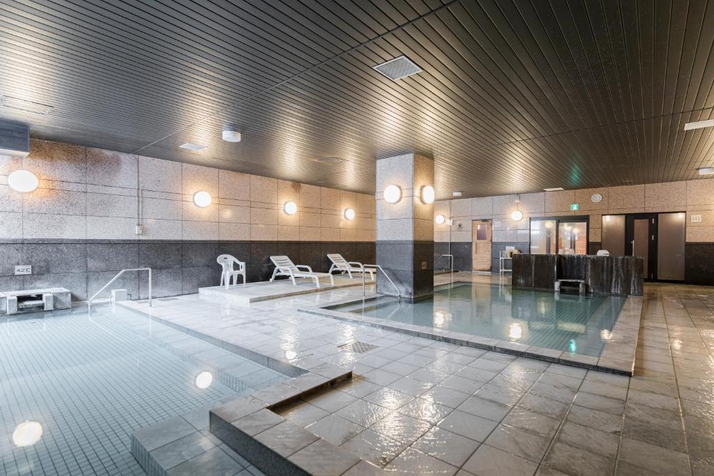 Higashikawa Asahidake Onsen Hotel Bear Monteの敷地内または近くにあるプール