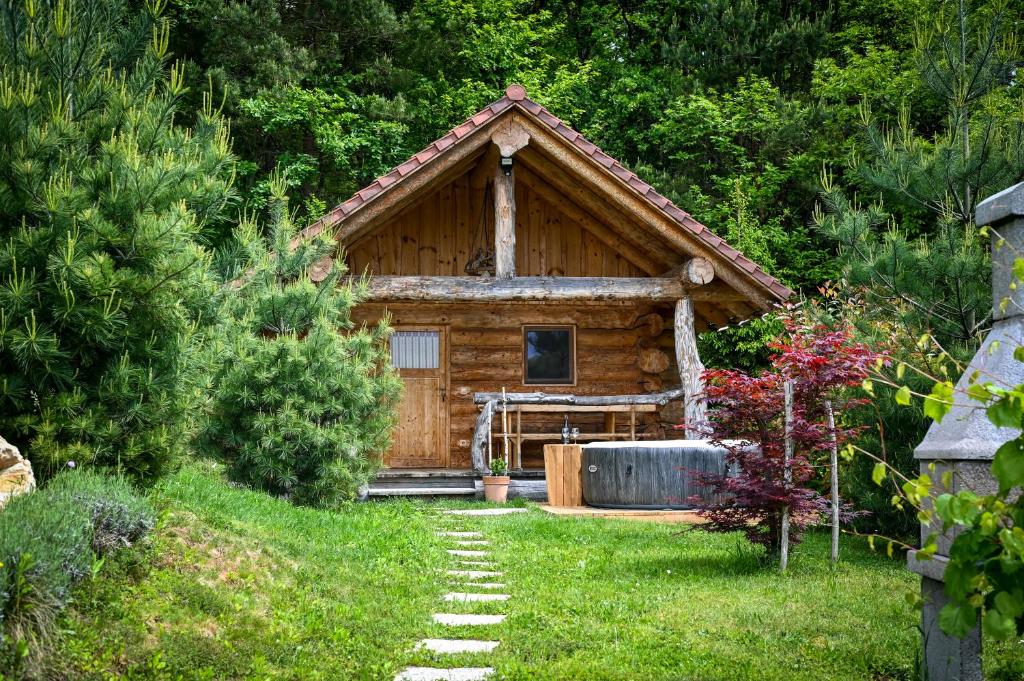 Zahrada ubytování Hut at the forest