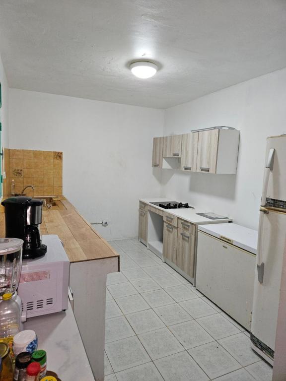 Kuchyň nebo kuchyňský kout v ubytování villa André