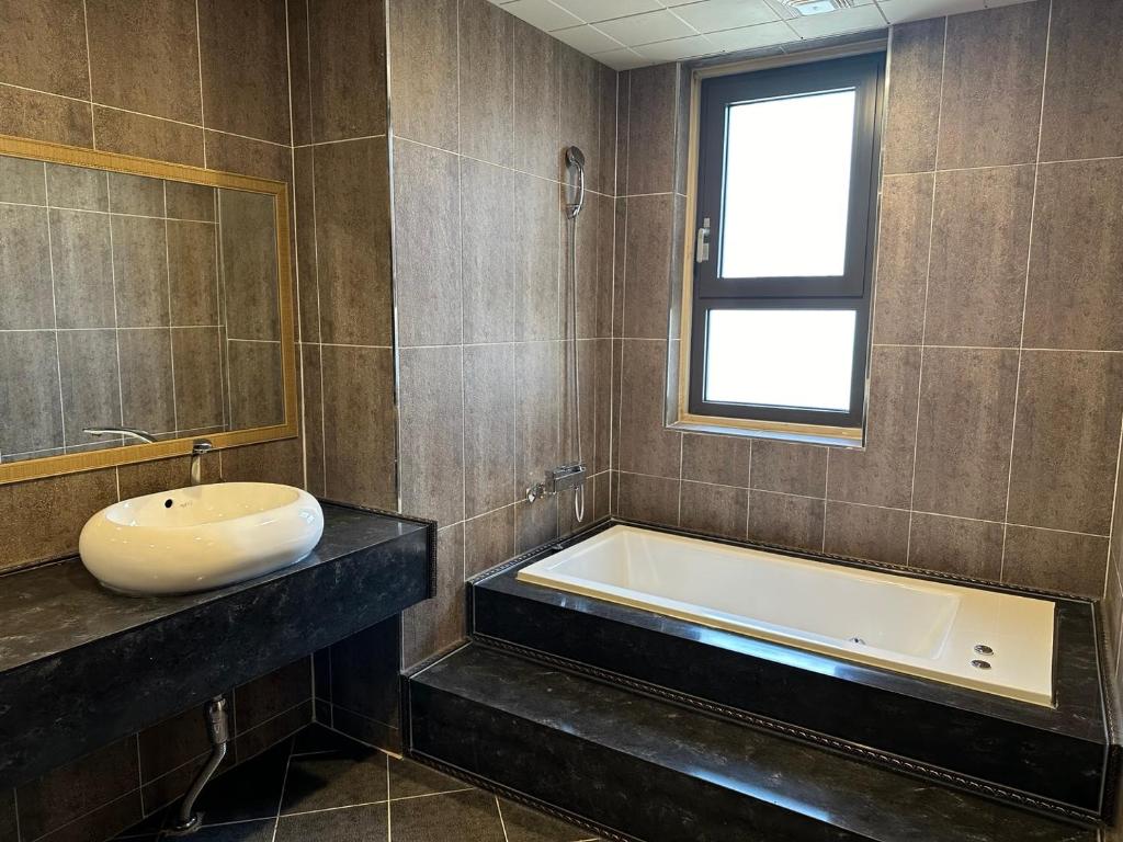 Koupelna v ubytování Sokcho Mir Hotel