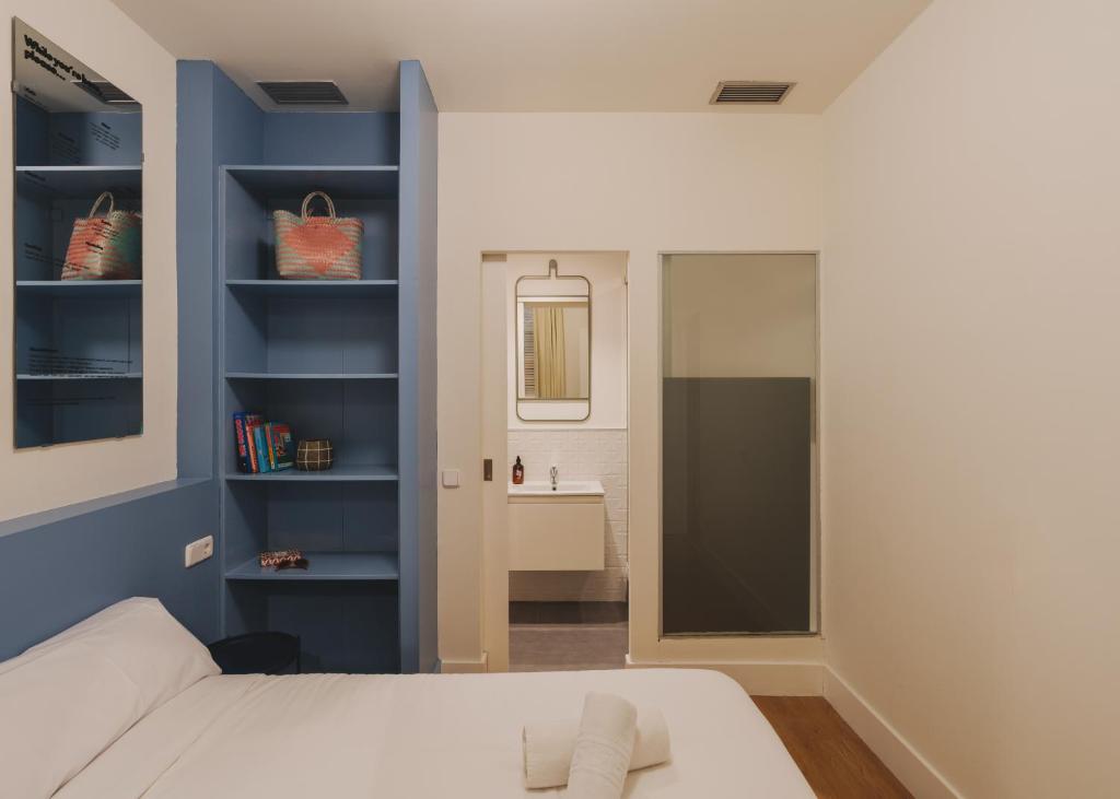 Postel nebo postele na pokoji v ubytování Piulet Hostel