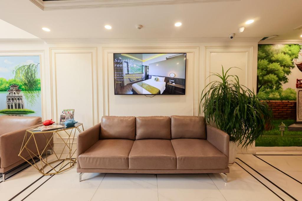 Posezení v ubytování 3T Hotel Hanoi