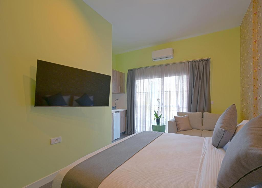 TV a/nebo společenská místnost v ubytování Comfy apart hotel