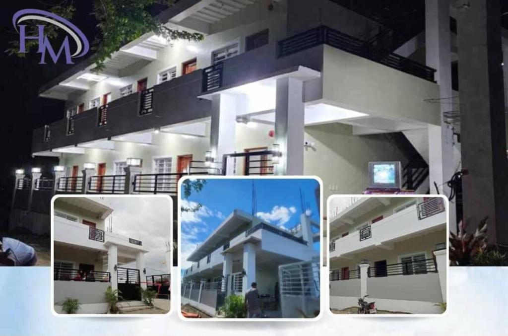 a picture of a building with three pictures of it at HM transient Tuguegarao City in Tuguegarao City