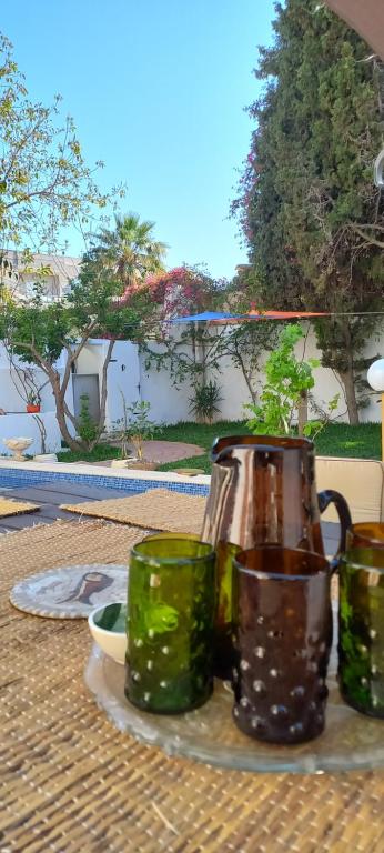 Zahrada ubytování Les Sons du Jardin Monastir