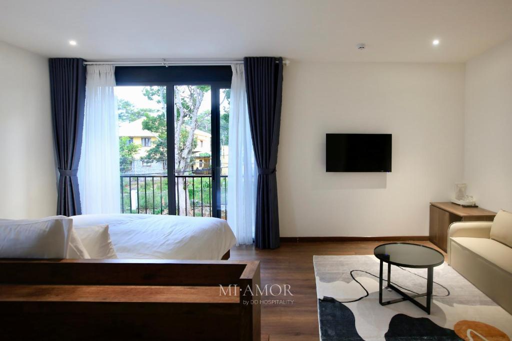 TV a/nebo společenská místnost v ubytování DD Hospitality - Mi Amor Da Lat