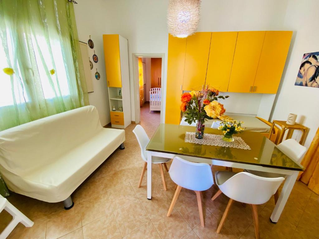 Postel nebo postele na pokoji v ubytování Casa Fronte Mare
