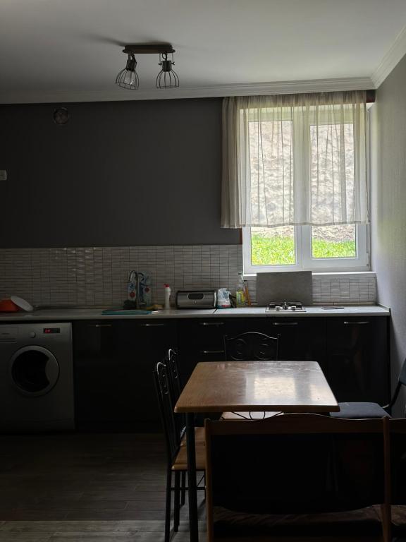 Kuchyň nebo kuchyňský kout v ubytování Guest house chavchavadze N23
