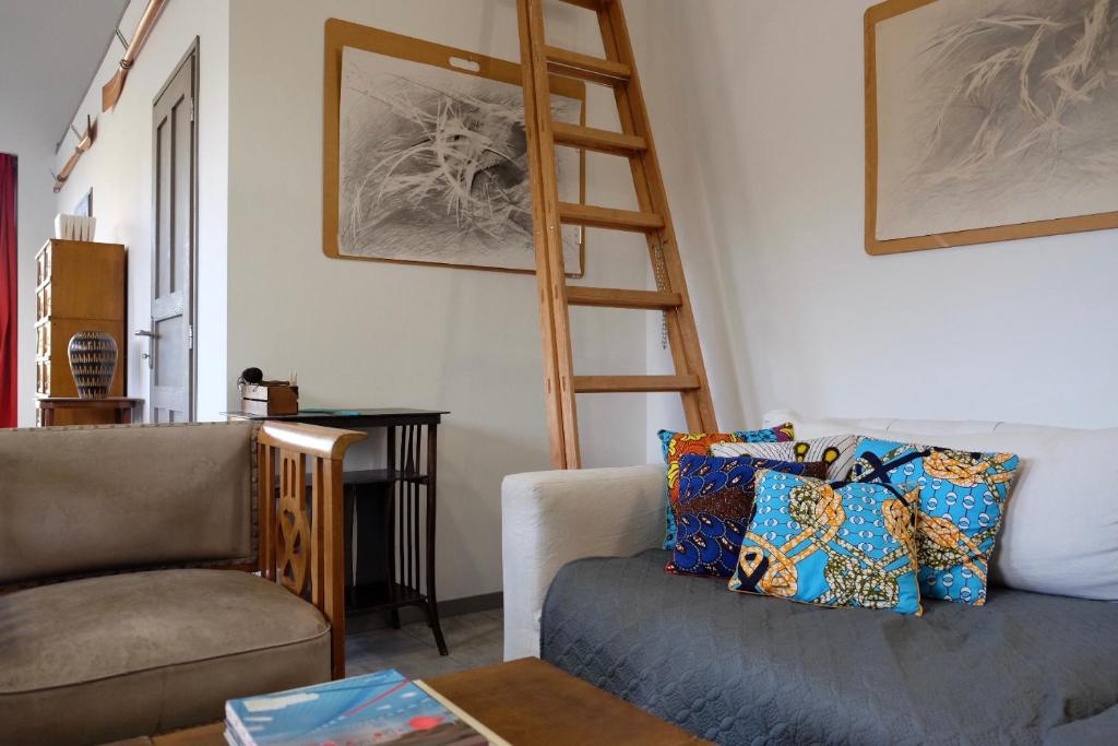 Posezení v ubytování LOFT Köveskál
