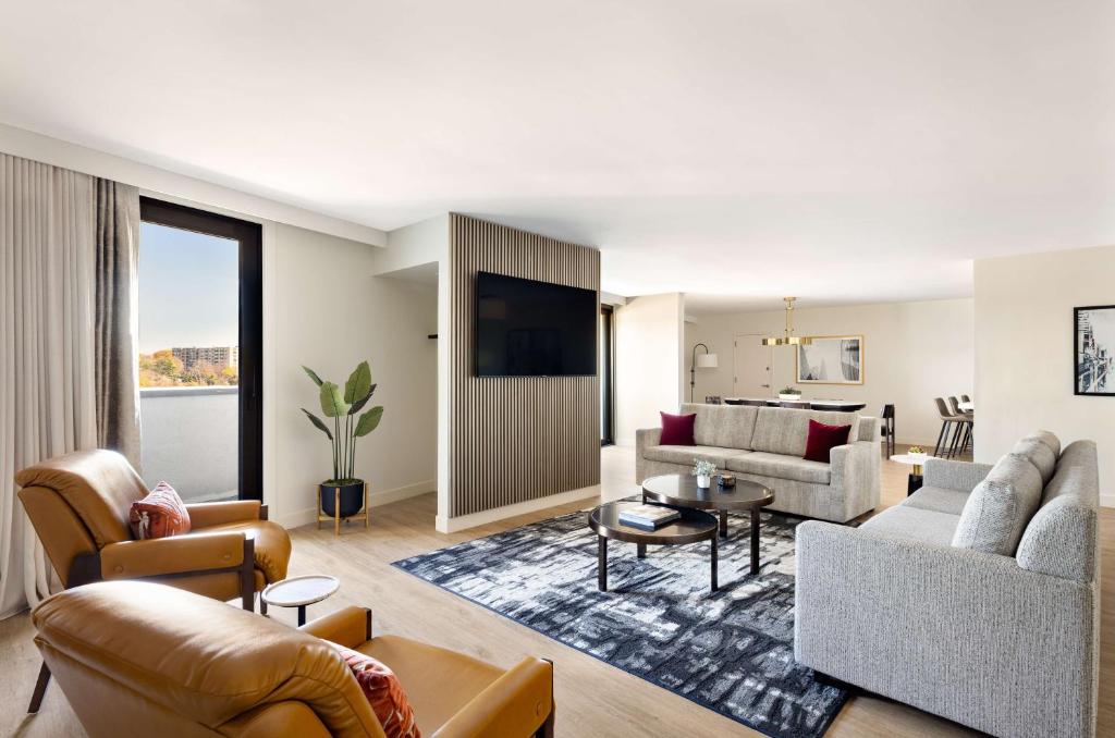 TV a/nebo společenská místnost v ubytování Hyatt Regency New Brunswick
