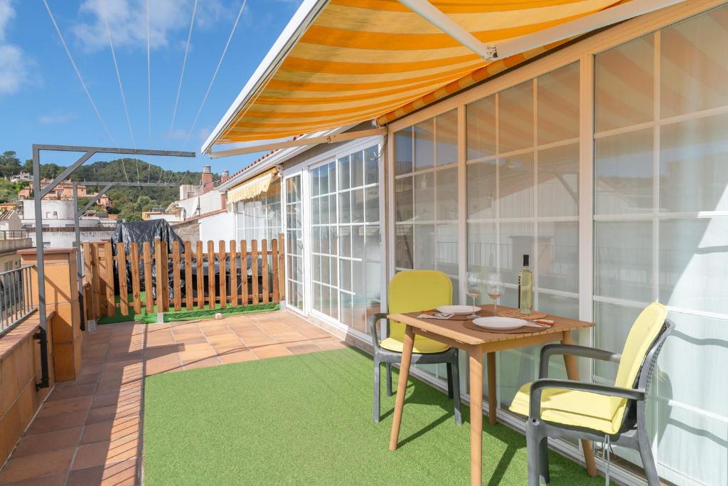 Balkón nebo terasa v ubytování CHIC APARTAMENTS