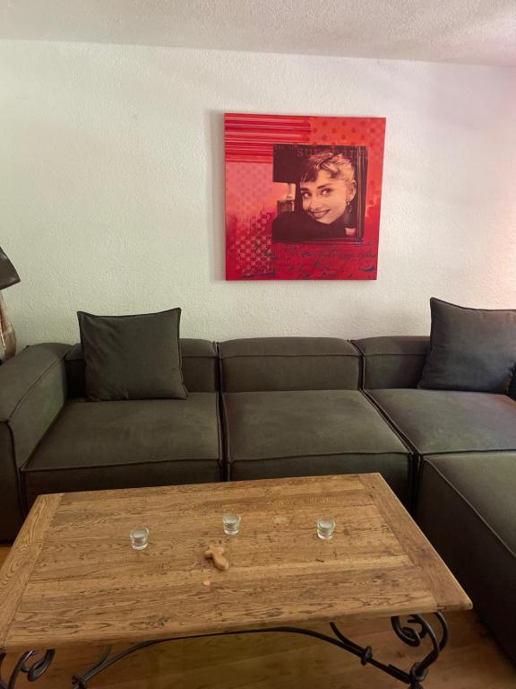 Χώρος καθιστικού στο Historische Inselwohnung