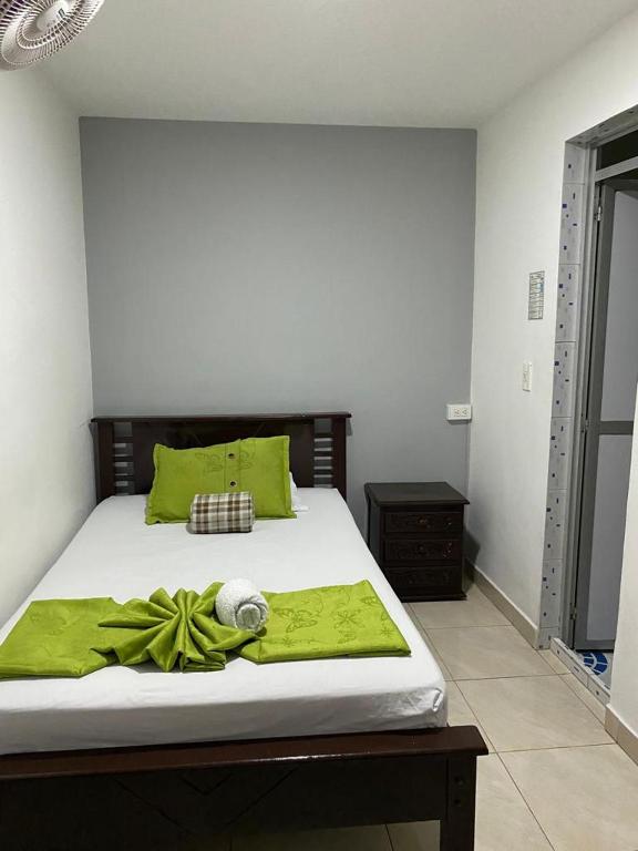 Postel nebo postele na pokoji v ubytování Hotel El Deportista
