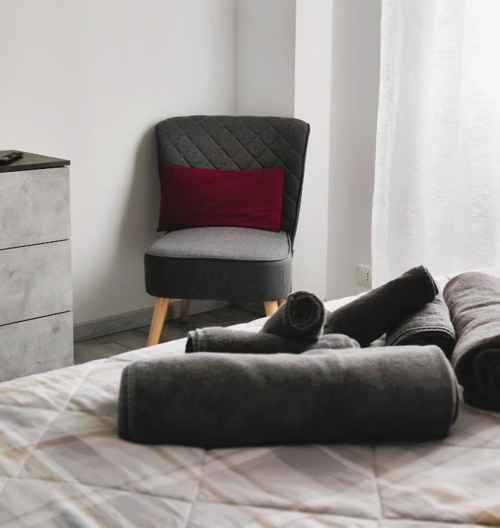 Postel nebo postele na pokoji v ubytování Sempione Apartment