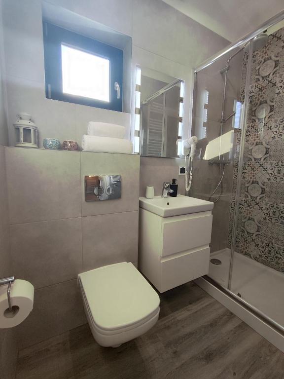 Kúpeľňa v ubytovaní Okno na Raj Domki całoroczne