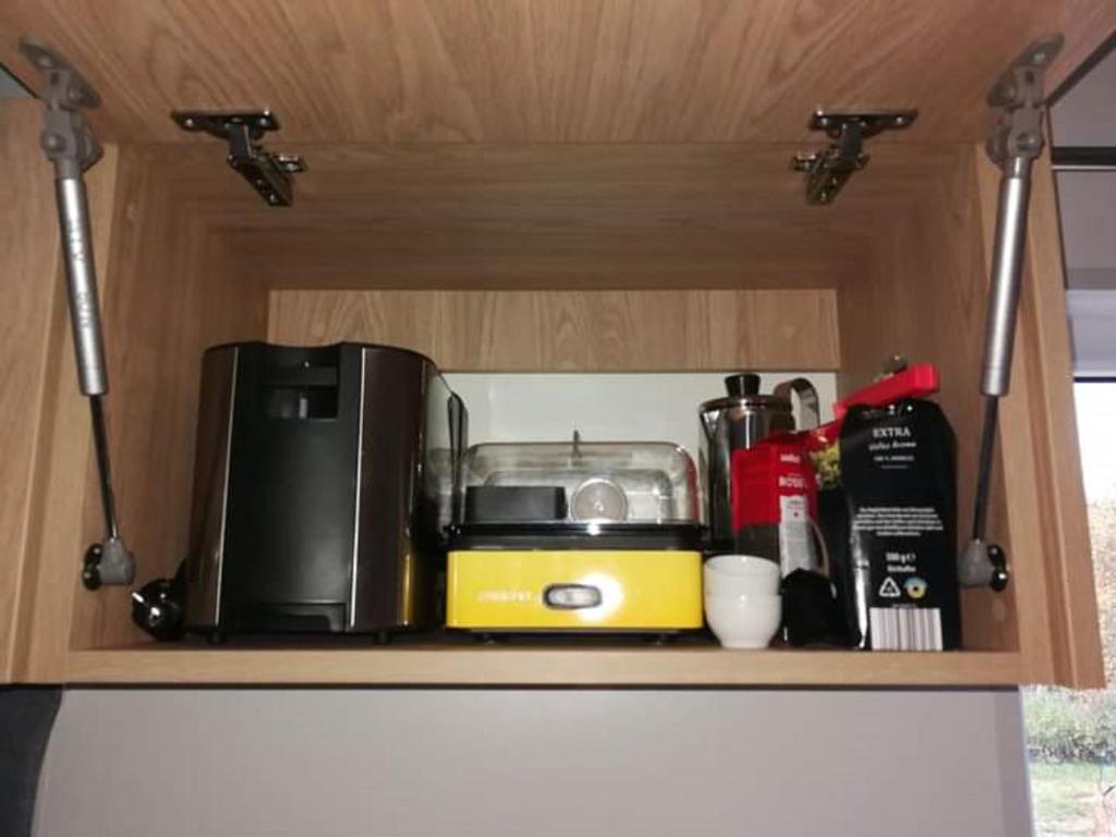 Kuchyň nebo kuchyňský kout v ubytování Tiny House Wemding