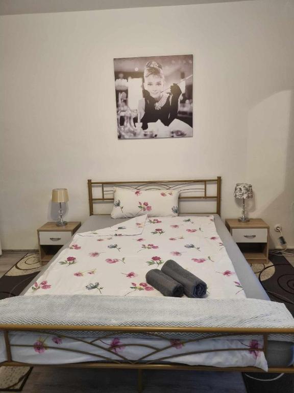 Postel nebo postele na pokoji v ubytování Pension Weigl