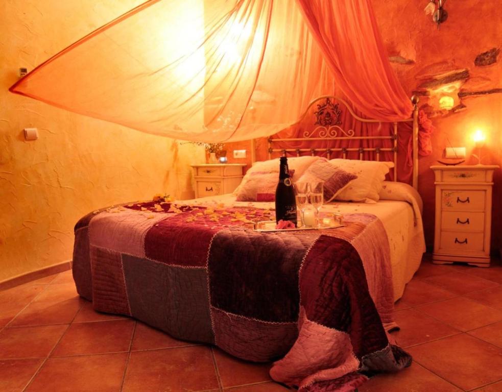 Katil atau katil-katil dalam bilik di Casa Rural Jaraiz Vip