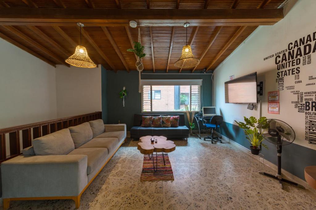 Posezení v ubytování Living Hotel