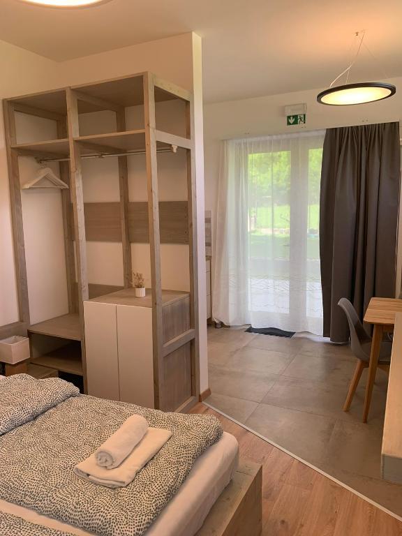 Postel nebo postele na pokoji v ubytování Apartment Nona Polda
