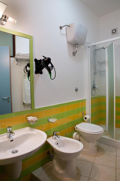 Koupelna v ubytování B&B Il Mandorlo