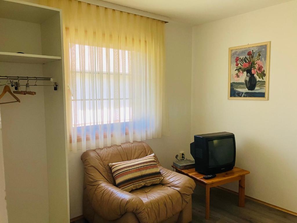 TV a/nebo společenská místnost v ubytování Polzer CAMPING BÜKFÜRDŐ