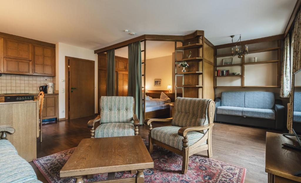 Posedenie v ubytovaní Appartements Pulverer