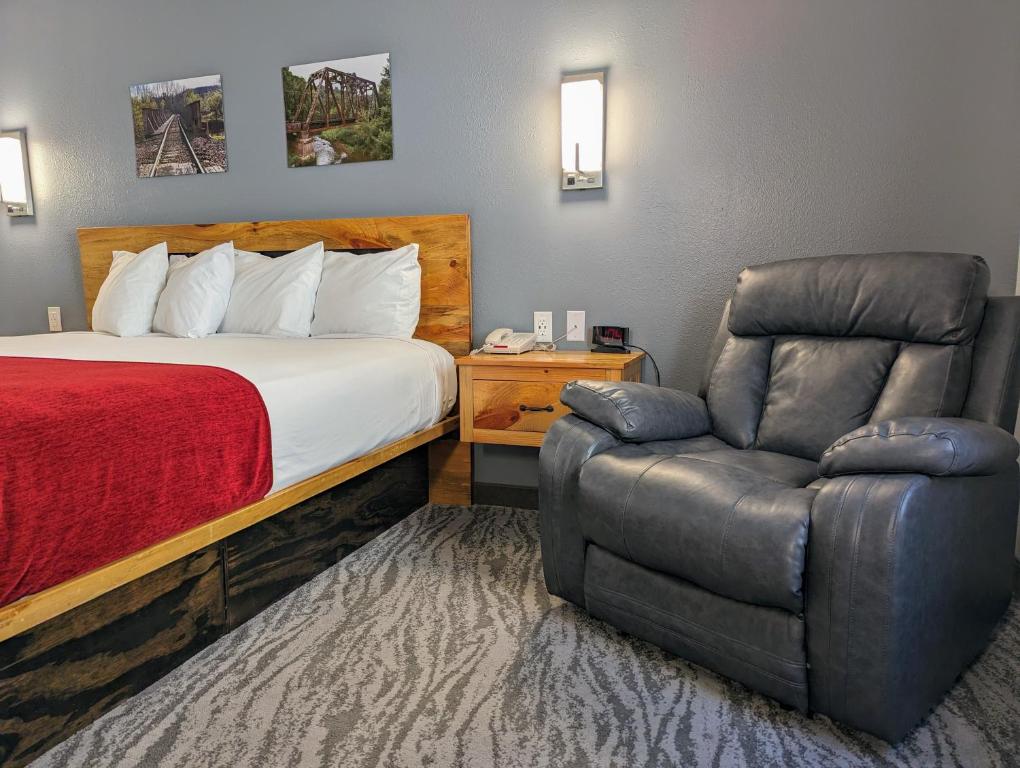 Postel nebo postele na pokoji v ubytování First Gold Gaming Resort