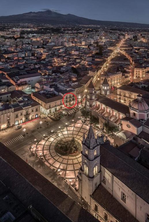 Nespecifikovaný výhled na destinaci Acireale nebo výhled na město při pohledu z bed and breakfast