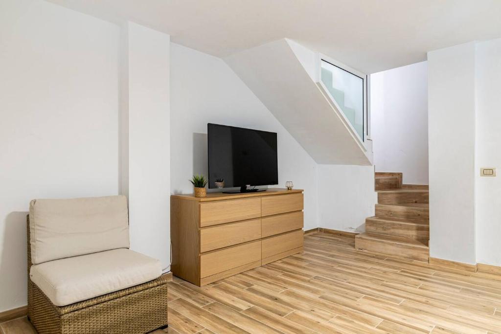 Telewizja i/lub zestaw kina domowego w obiekcie Villa Aspen Gran Canaria