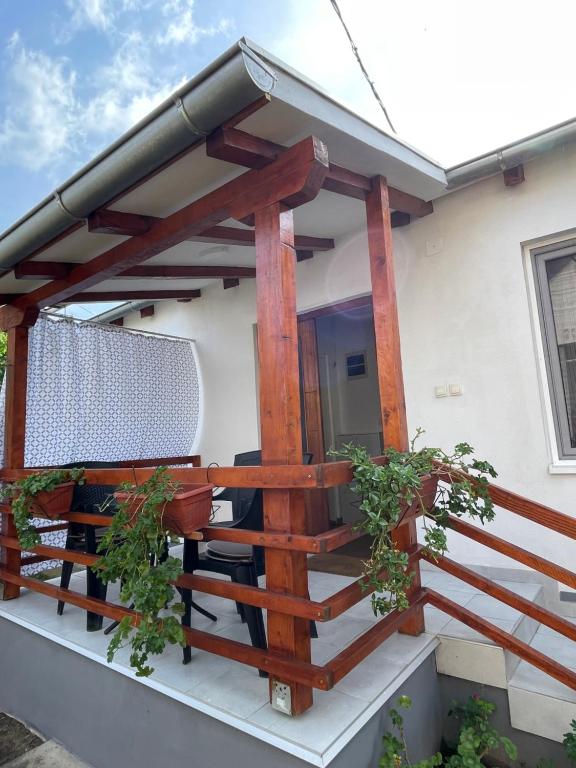 Balkón nebo terasa v ubytování Rustic Villa