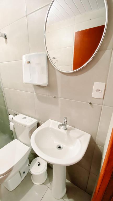 Koupelna v ubytování Sagui Hostel