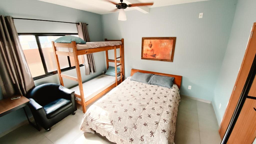 Postel nebo postele na pokoji v ubytování Sagui Hostel