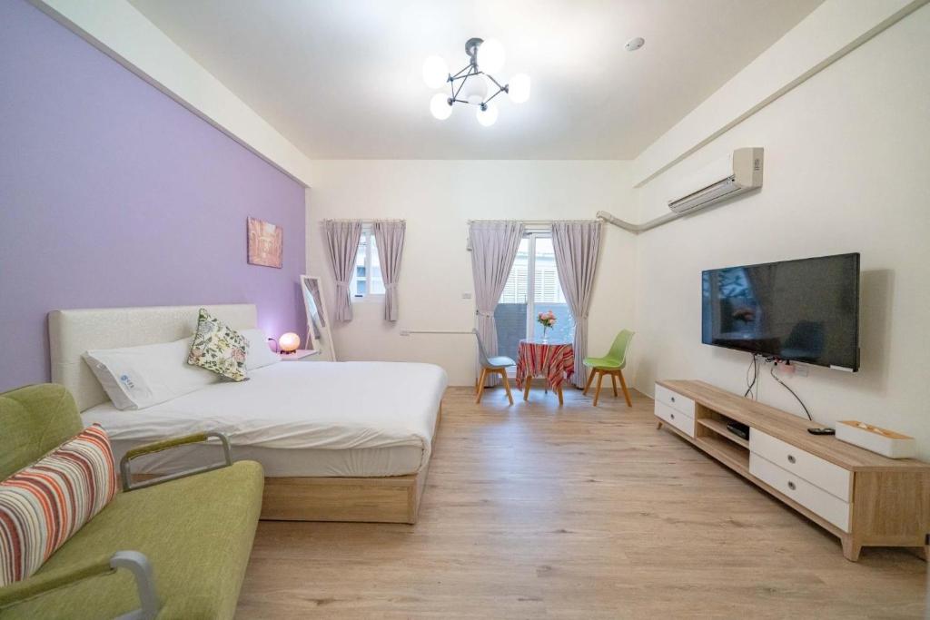 TV a/nebo společenská místnost v ubytování Cloud room