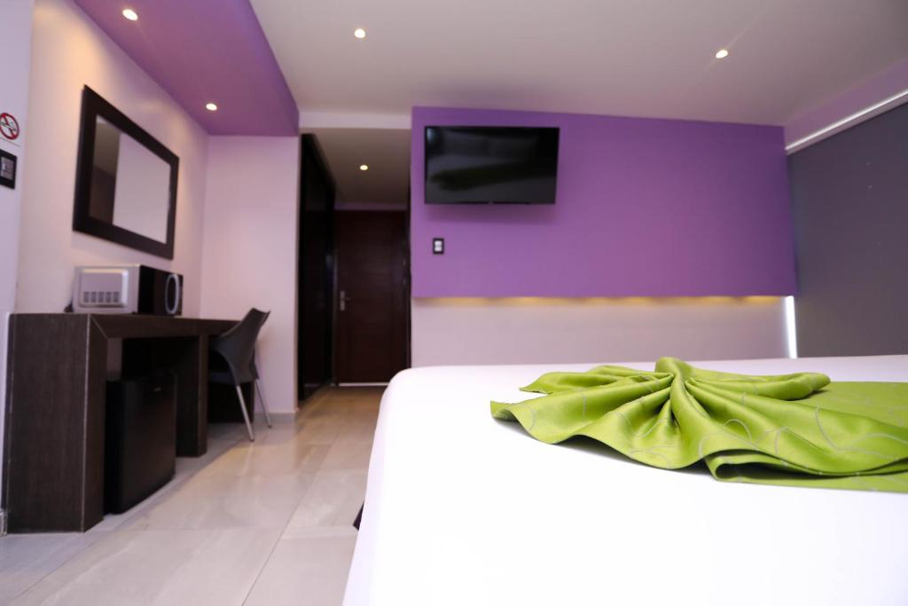 TV a/nebo společenská místnost v ubytování Hotel Kavia