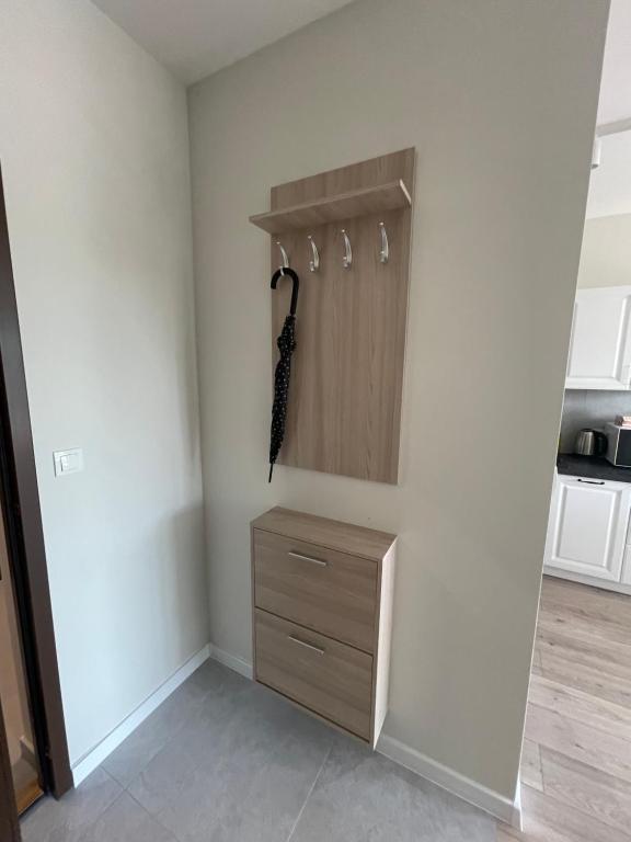 Kuchyň nebo kuchyňský kout v ubytování Cosy new apartment with Netflix
