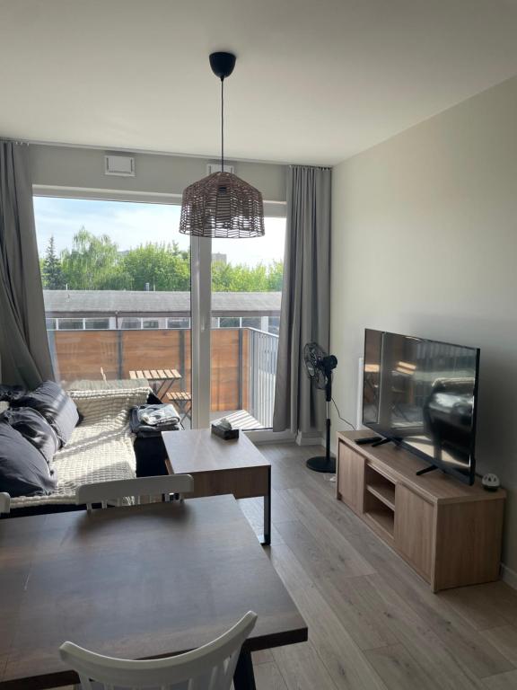 TV a/nebo společenská místnost v ubytování Cosy new apartment with Netflix