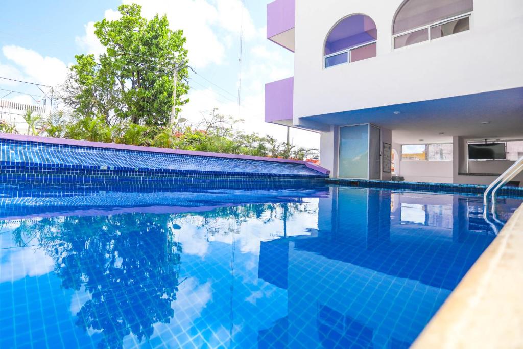 Bazén v ubytování Hotel Kavia nebo v jeho okolí