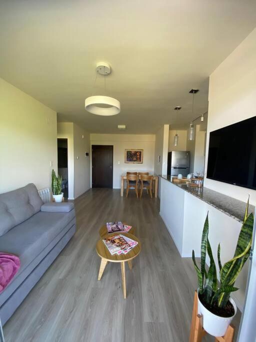 Televiisor ja/või meelelahutuskeskus majutusasutuses Elegancia y Confort Urbano