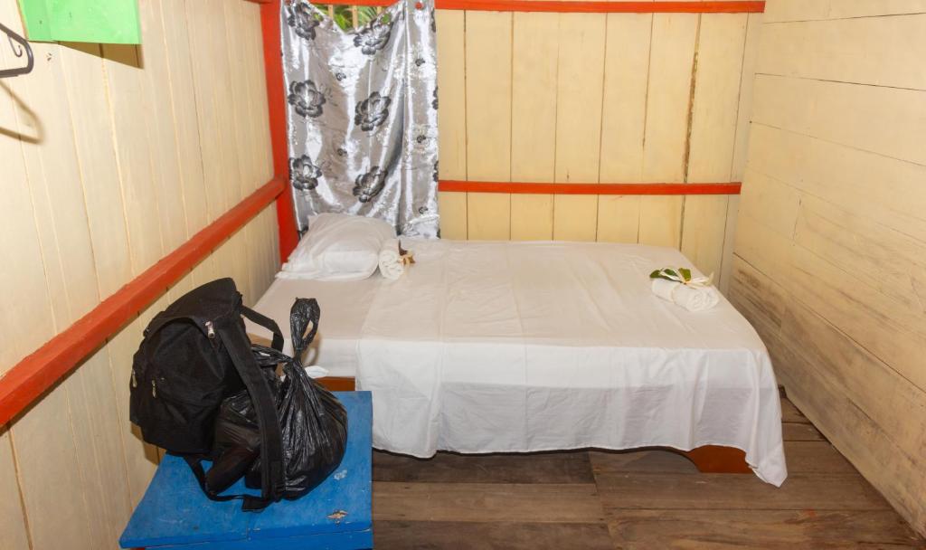 Postel nebo postele na pokoji v ubytování Cabaña Ecoturistica Villa Inesita