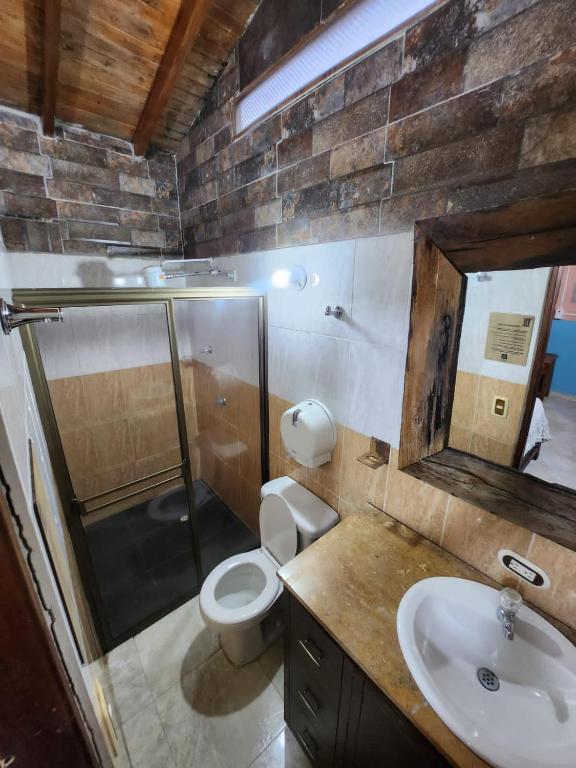 Koupelna v ubytování Hotel Atenas Jericó