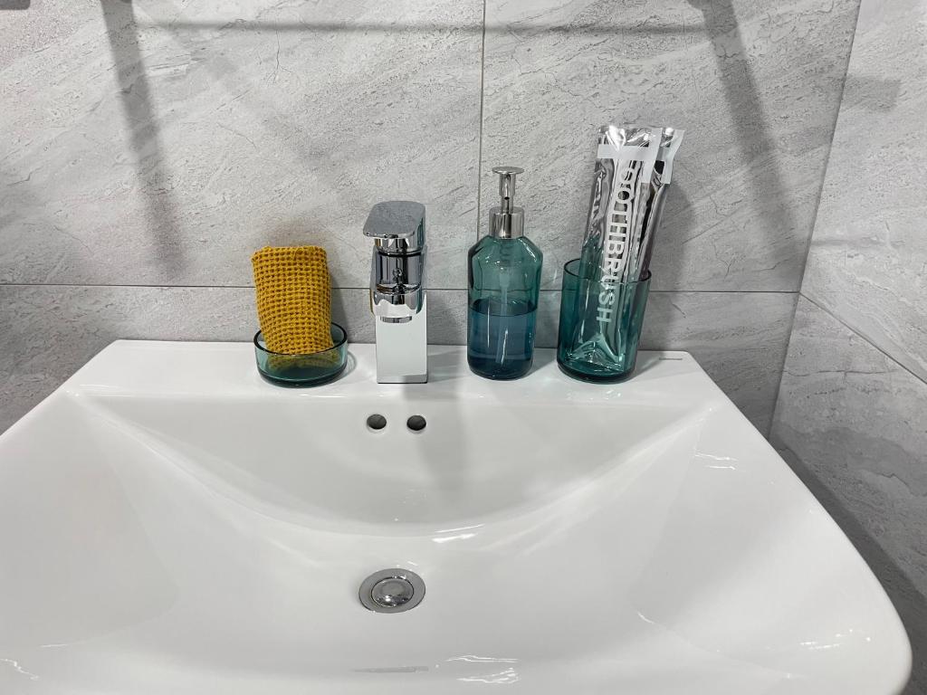Koupelna v ubytování 本氣宿泊Honkiya